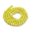 Electroplate Opaque Glass Beads Strands EGLA-A035-P4mm-A04-2