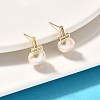 Natural Pearl Ear Studs EJEW-L099-09G-3