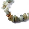 Unisex Chip Natural Flower Amazonite Beaded Stretch Bracelets BJEW-S143-26-7