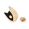 Golden Alloy Enamel Brooch JEWB-U004-04G-02-3