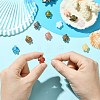 12Pcs 12 Colors Handmade Lampwork Beads LAMP-CJ0002-46-5
