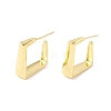 Rack Plating Brass Rectangle Stud Earrings EJEW-I266-14G-1
