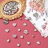 60Pcs 15 Styles Tibetan Style Alloy Beads FIND-YW0010-09-4