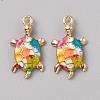 Alloy Enamel Pendants FIND-CJC0027-01G-06-1