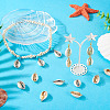 24Pcs 4 Styles Electroplate Cowrie Shell Link Connectors Charms and Pendants SHEL-TA0001-25-7
