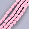 Spray Painted Non-magnetic Synthetic Hematite Beads Strands G-T116-17-05-1