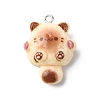 Opaque Resin Pendants RESI-A050-04B-1