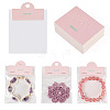 100Pcs Folding Flower Printed Paper Display Header Cards CDIS-TA0001-46A-1