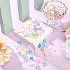 300Pcs Gradient Color Transparent Acrylic Beads OACR-HY0001-25-4