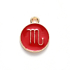 Alloy Enamel Pendants X-ENAM-S124-01A-07L-2