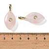 Natural Rose Quartz Pendants GG-CBA1AE1-02G-04-3