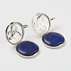 Natural Dyed Lapis Lazuli Pendants G-G910-I08-1