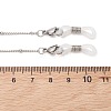 304 Stainless Steel Curb Chain for Eyeglasses AJEW-EH00411-02-4