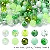 300Pcs 10 Styles Mixed Styles Acrylic Beads MACR-YW0002-99D-1