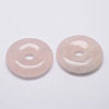 Natural Rose Quartz Big Pendants G-G647-37-2