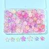 200Pcs 10 Styles Mixed Styles Acrylic Bead Caps OACR-FS0002-51B-7