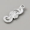 Alloy with Crystal Rhinestone & Black Enamel Pendants LS-FIND-WH0126-176D-P-2