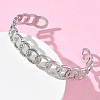 304 Stainless Steel Cuff Bangles BJEW-A160-02P-2