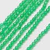 Natural Green Onyx Agate Beads Strands G-A129-2mm-A03-1