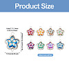 20Pcs Polymer Clay Flower & CCB Frame Links Connector Charms CLAY-TADJ0001-08P-4