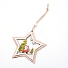 Wooden Ornaments WOOD-WH0107-63-1