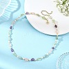 Women's Natural Mixed Stone Necklaces NJEW-JN06492-1