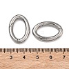 304 Stainless Steel Spring Gate Rings STAS-A138-07C-P-3