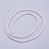 Electroplate Glass Beads Strands GLAA-F078-FR21-2