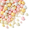 250G UV Plating Rainbow Iridescent Opaque Acrylic Beads PACR-CJ0001-38C-1