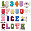 Fashewelry 39Pcs 39 Style Computerized Embroidery Cloth Iron on/Sew on Patches DIY-FW0001-17-10