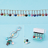48Pcs 16 Colors Round Glass Pearl Pendant DIY-PH0018-66-5
