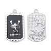 Alloy Twelve Constellations Series Big Pendants PALLOY-O107-01P-08-2