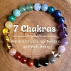 Bohemian Style Natural Mixed Gemstone Round Beaded Stretch Bracelets for Men NU8854-4-1