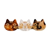 Cute Cat Cellulose Acetate(Resin) Alligator Hair Clips PW-WG98496-01-5