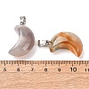 Natural Cherry Blossom Agate Pendants G-F820-02L-25-2