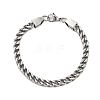304 Stainless Steel Wheat Chain Bracelets for Men BJEW-B093-04P-1