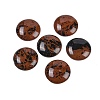 Natural Mahogany Obsidian Cabochons G-H1596-FR-25mm-22-1