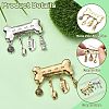 2Pcs 2 Colors Bone Zinc Alloy Lapel Pins for Backpack Clothes JEWB-CJ0003-14-3