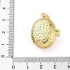 Brass Micro Pave Clear Cubic Zirconia Photo Locket Pendants KK-A303-15B-G-2