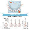 Awareness Ribbon & Round Pendant Stitch Markers HJEW-AB00333-2