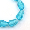 Transparent Glass Bead Strands GLAA-R168-8x11-01C-2