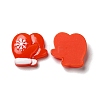 Christmas Opaque Resin Cabochons RESI-K019-35-2