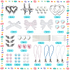 DIY Acrylic & Alloy Mobile Phone Strap Making Kits DIY-SC0026-28-2