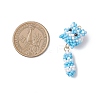 Glass Seed Beaded Cat Pendants PALLOY-MZ01020-03-2