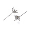 316 Surgical Stainless Steel Stud Earring Setting STAS-S117-023C-3
