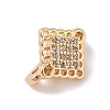 Brass Micro Pave Cubic Zirconia Spacer Bars KK-B100-071G-01-2