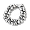 Electroplated Synthetic Magnetic Hematite Beads Strands G-I364-K01-05-2