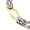 304 Stainless Steel Link Chain Bracelets BJEW-B078-113GP-2