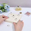9-Slot Microfiber Ring Organizer Display Stands ODIS-WH0050-15C-02-3