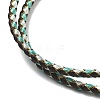 Polyester Cord Braided Necklace Makings MAK-L043-03G-11-2